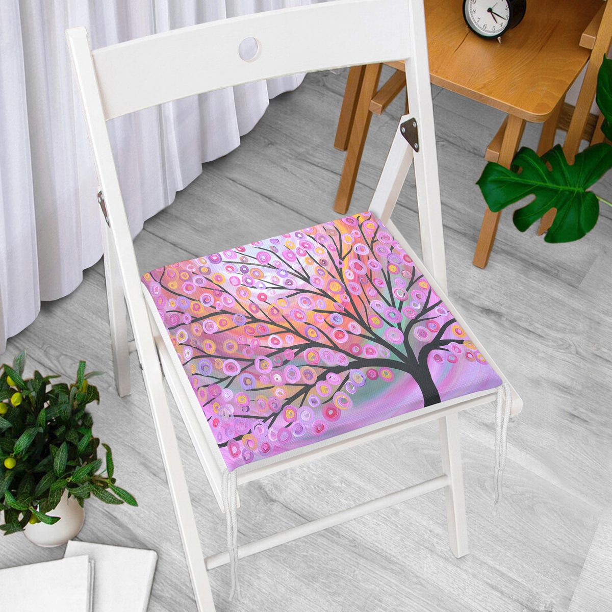 Dekorati Kare Sandalye Minderi 40x40cm ermuarlı Realhomes